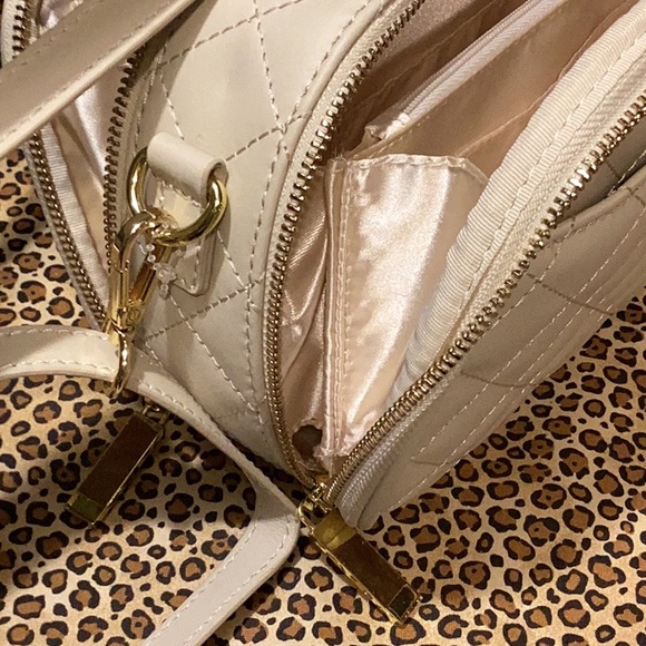 Like new Joy Imani bag trimmed in gold plated zipper attachments and shoulder. - Picture 8 of 13